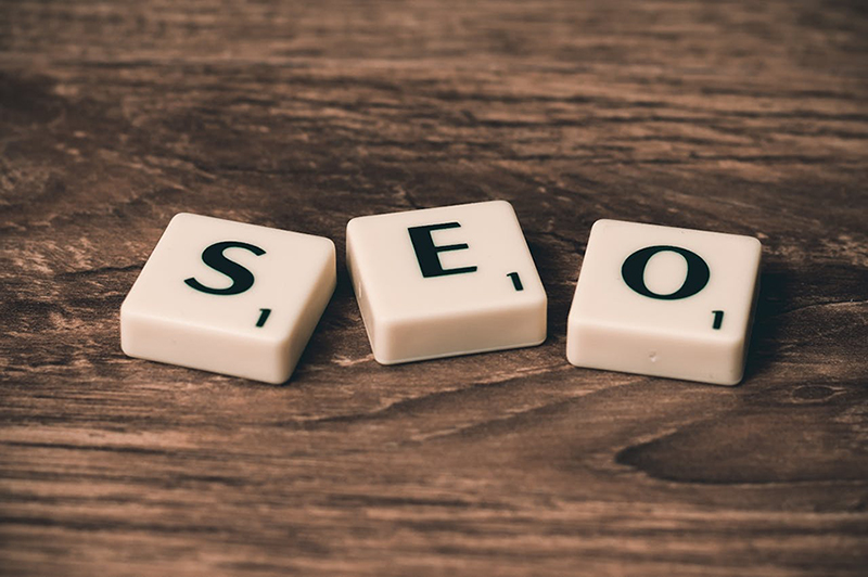 blocks spelling out SEO